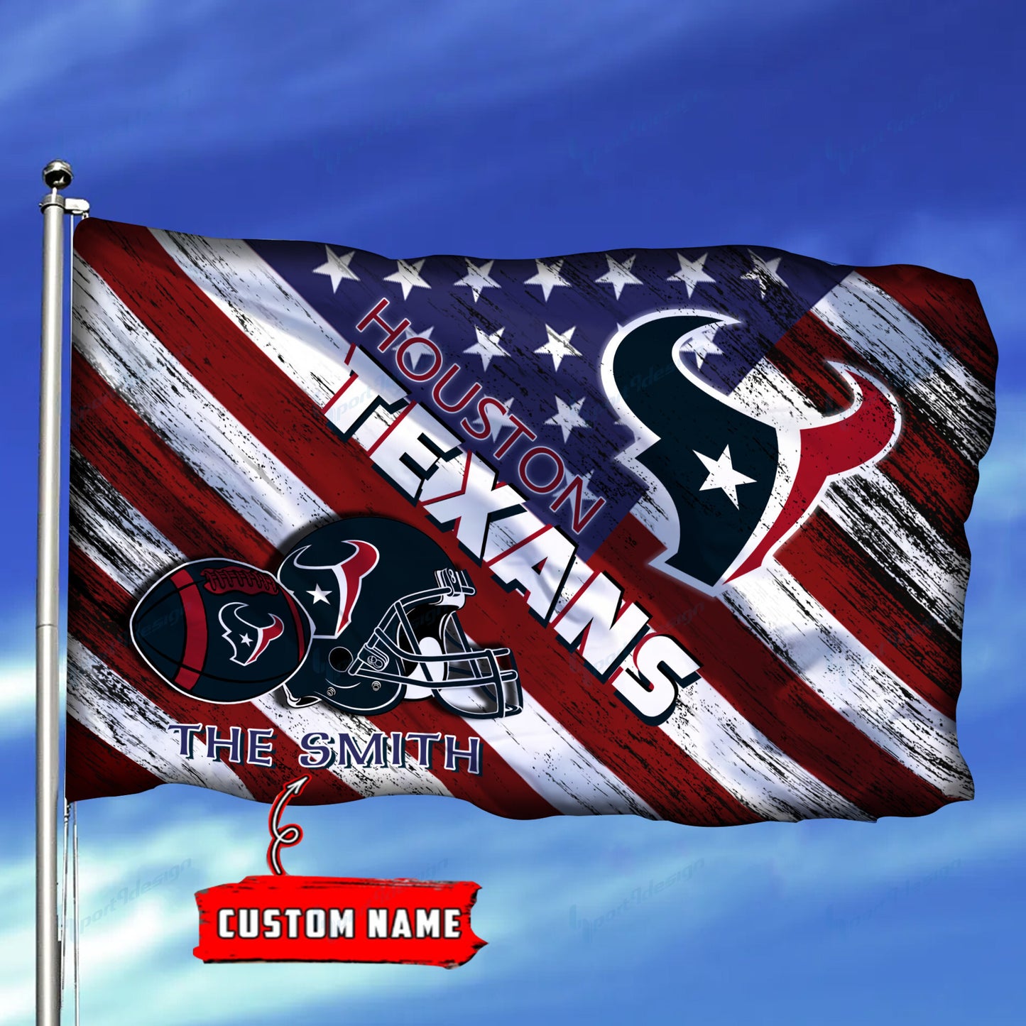 Houston Texans Personalized Flag 147