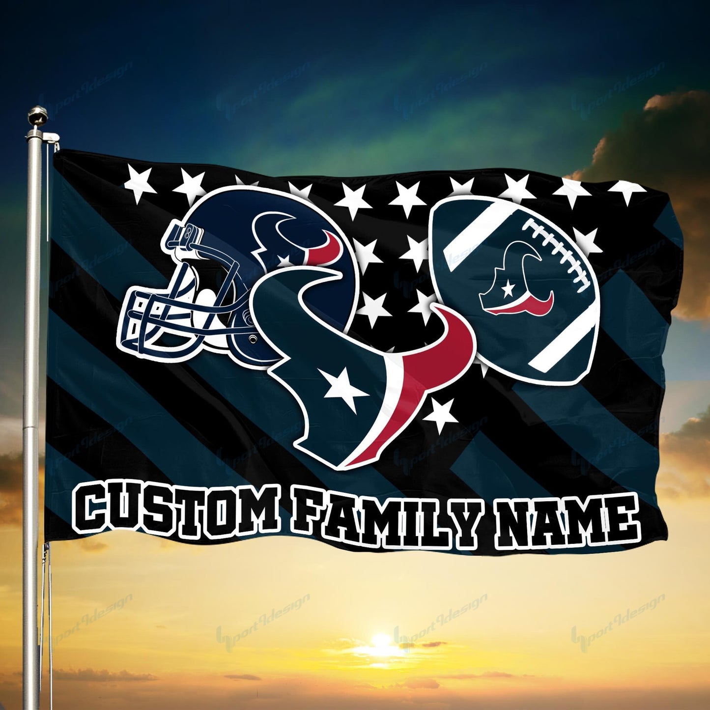 Houston Texans Personalized Flag 76