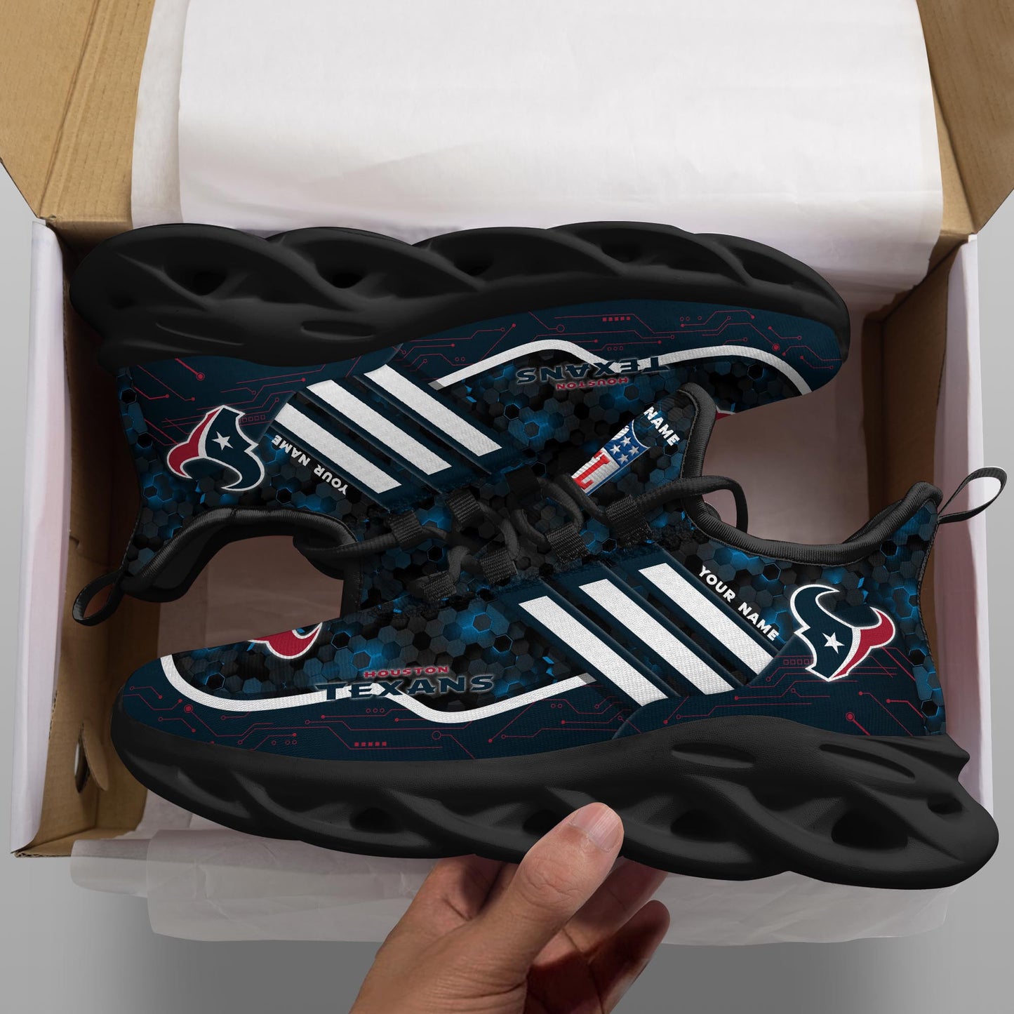 Houston Texans Personalized Yezy Running Sneakers SPD651