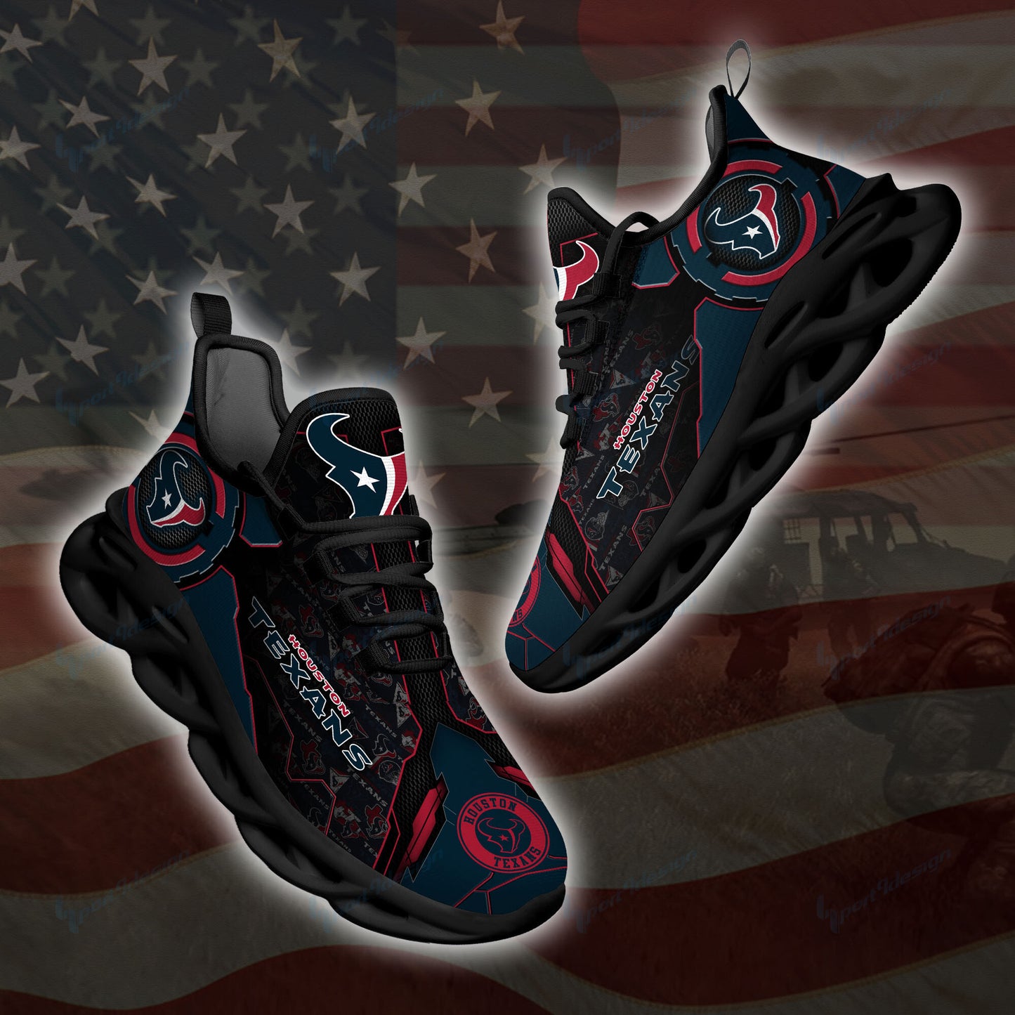 Houston Texans Yezy Running Sneakers SPD17