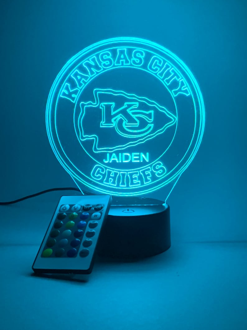 Kansas City Chiefs Personalized 3D Lamp For Sport Fans AZ3DLA016