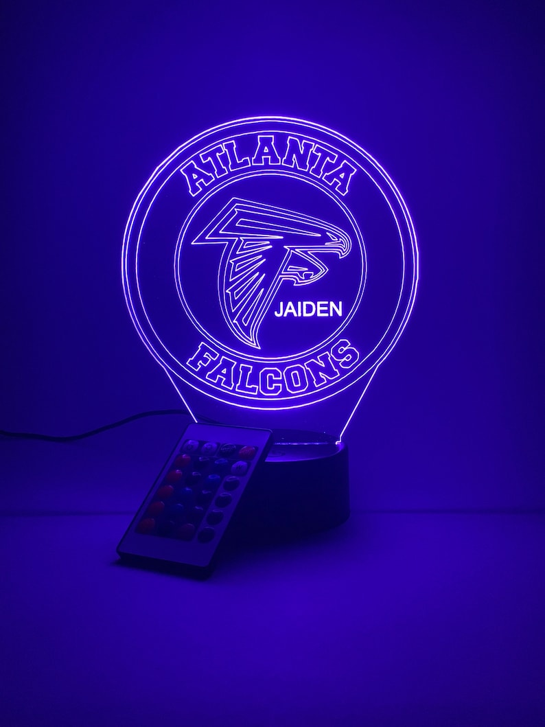 Atlanta Falcons Personalized 3D Lamp For Sport Fans AZ3DLA002
