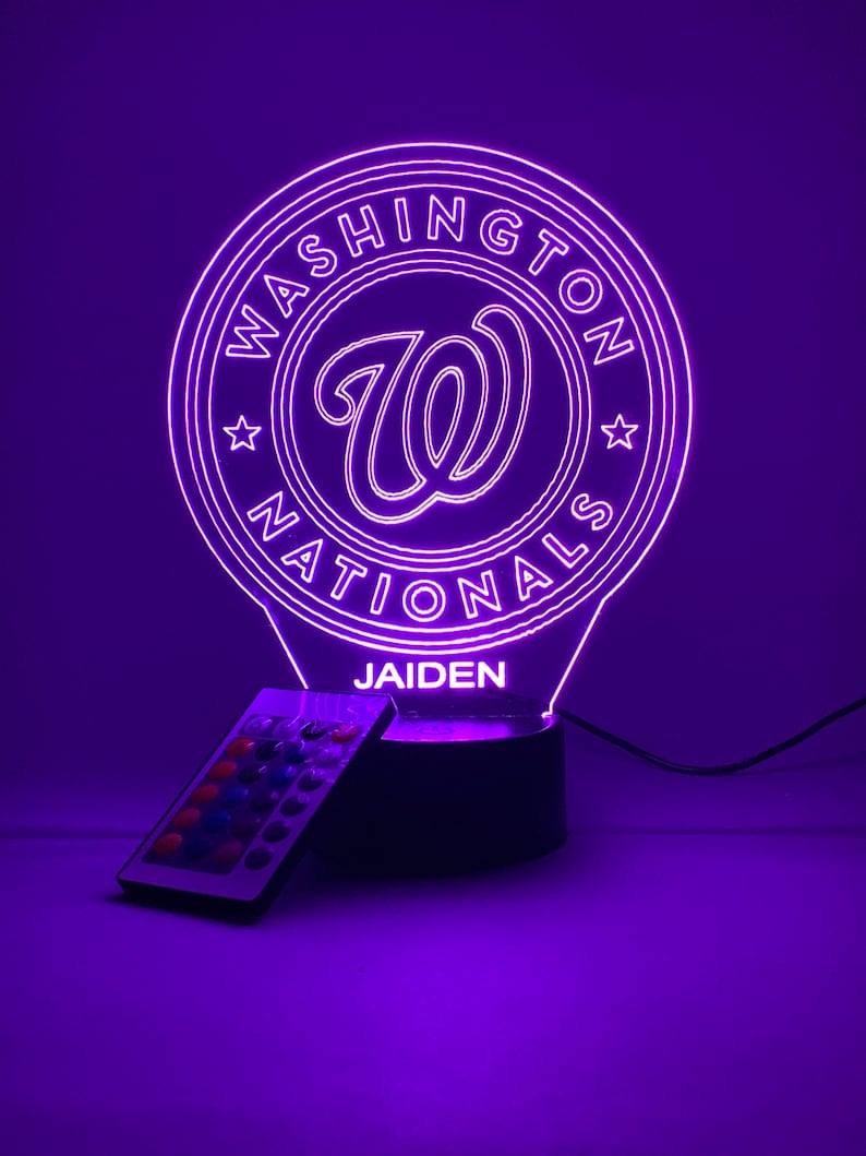 Washington Commanders Personalized 3D Lamp For Sport Fans AZ3DLA032