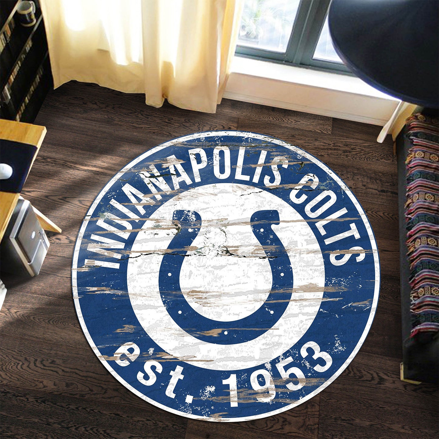 Indianapolis Colts Round Rug 179