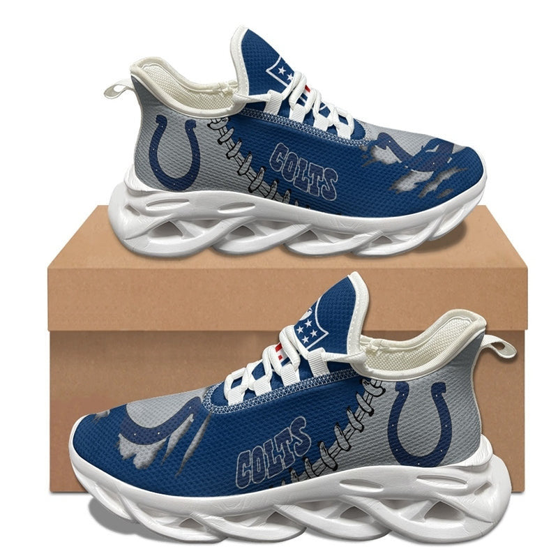 Indianapolis Colts Sneakers 3D Max Soul Shoes