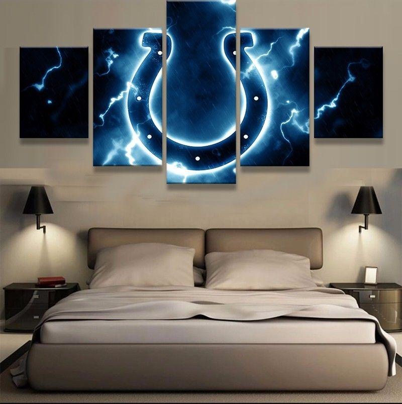 Indianapolis Colts 5 Piece Canvas Wall Art With Frame HA14