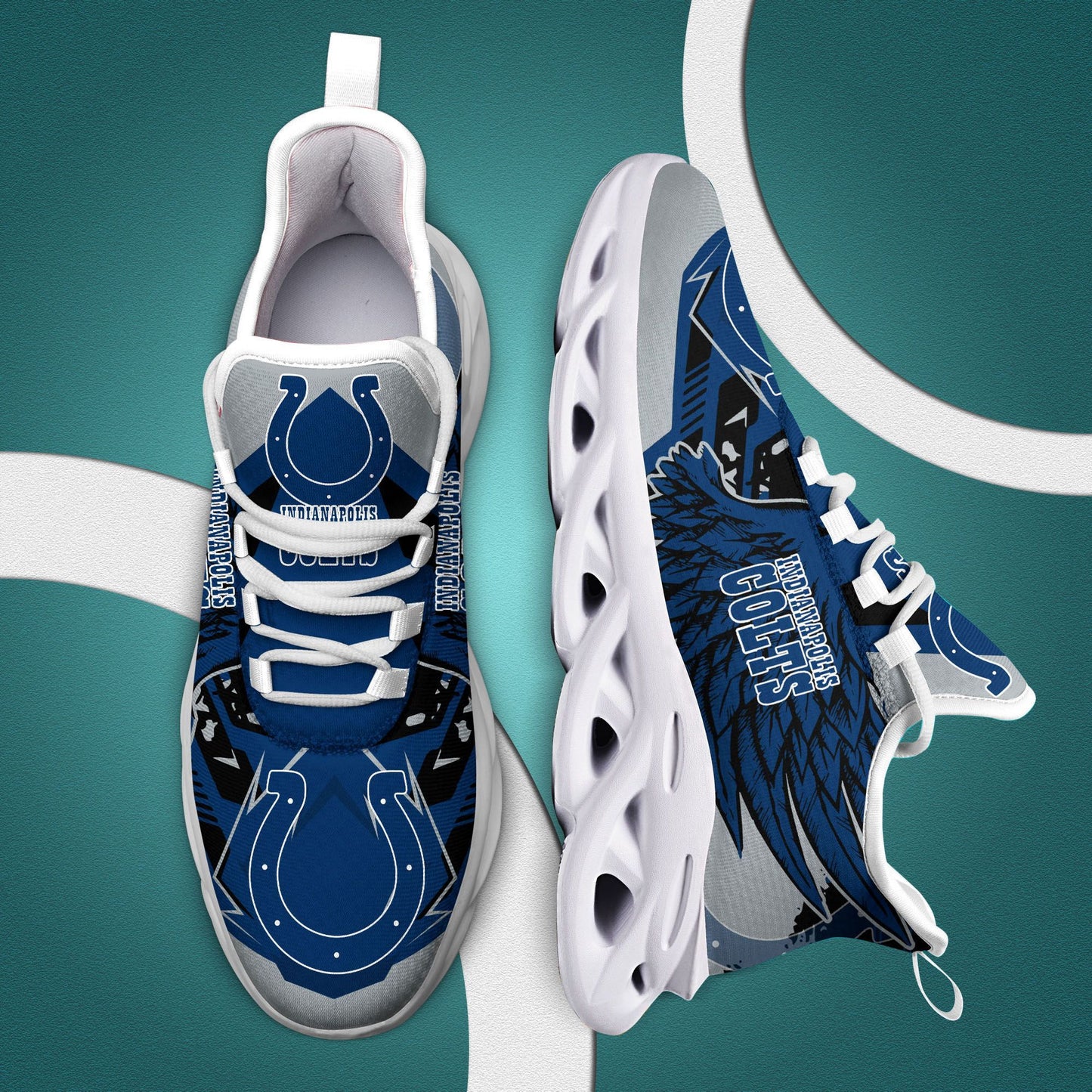 Indianapolis Colts Yezy Running Sneakers 203