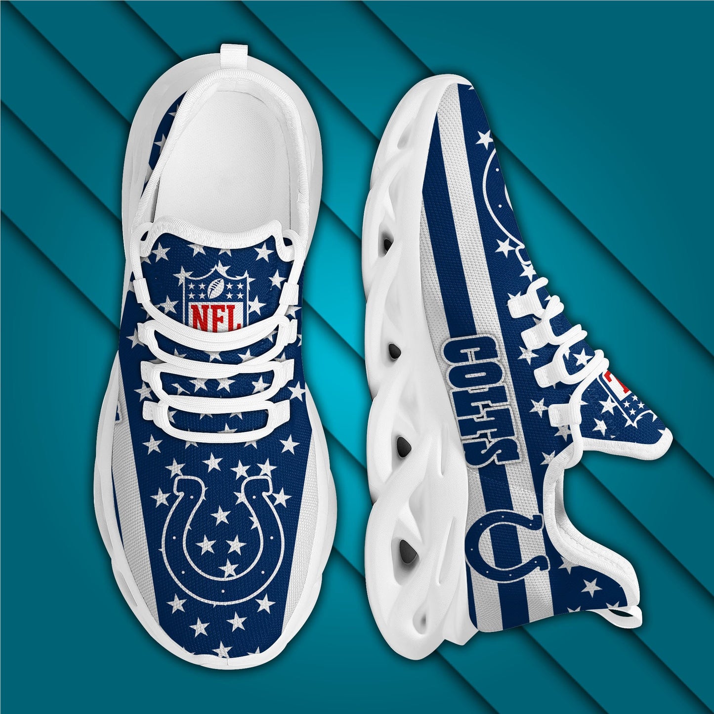 Indianapolis Colts Yezy Running Sneakers 60