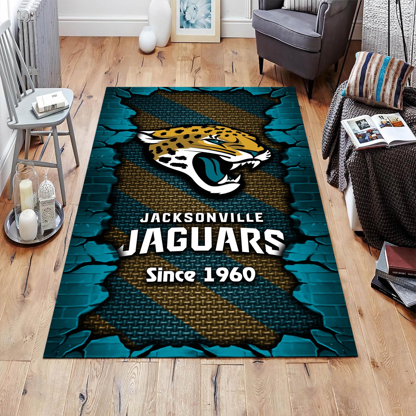 Jacksonville Jaguars Rectangle Rug BGRERUG136