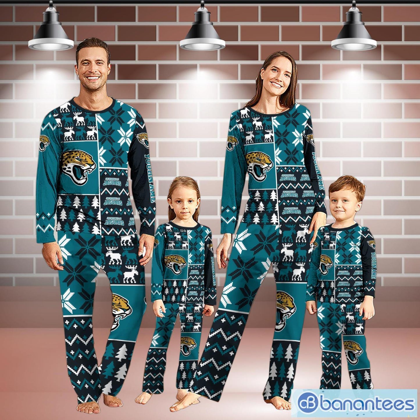 Jacksonville Jaguars Pajamas Christmas Gift For Family AZCPYZAM111