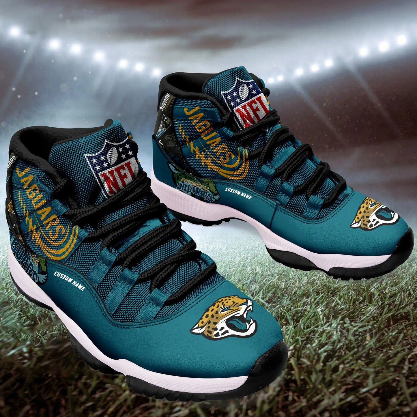 Jacksonville Jaguars Personalized AJD11 Sneakers BG198