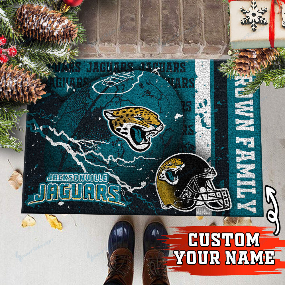 Jacksonville Jaguars Personalized Doormat BG15