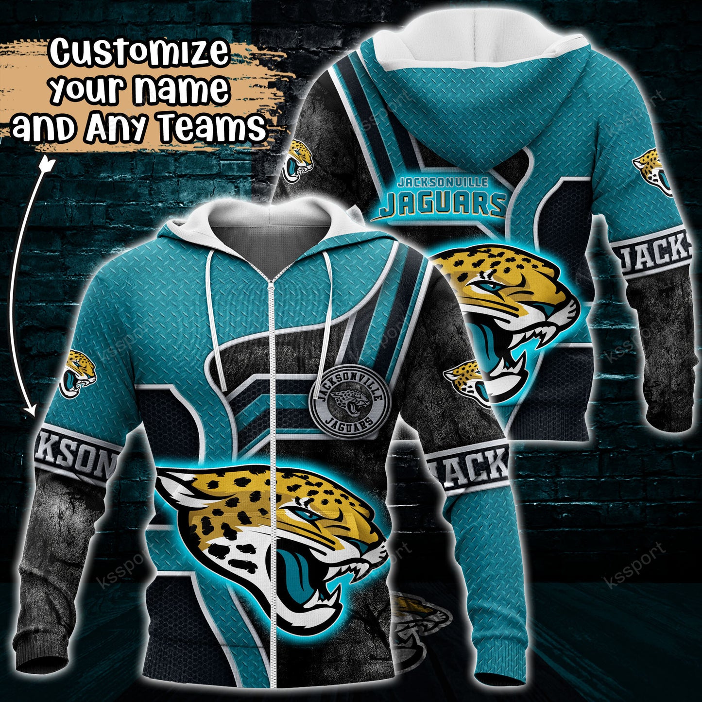 Jacksonville Jaguars Personalized Hoodie BG898