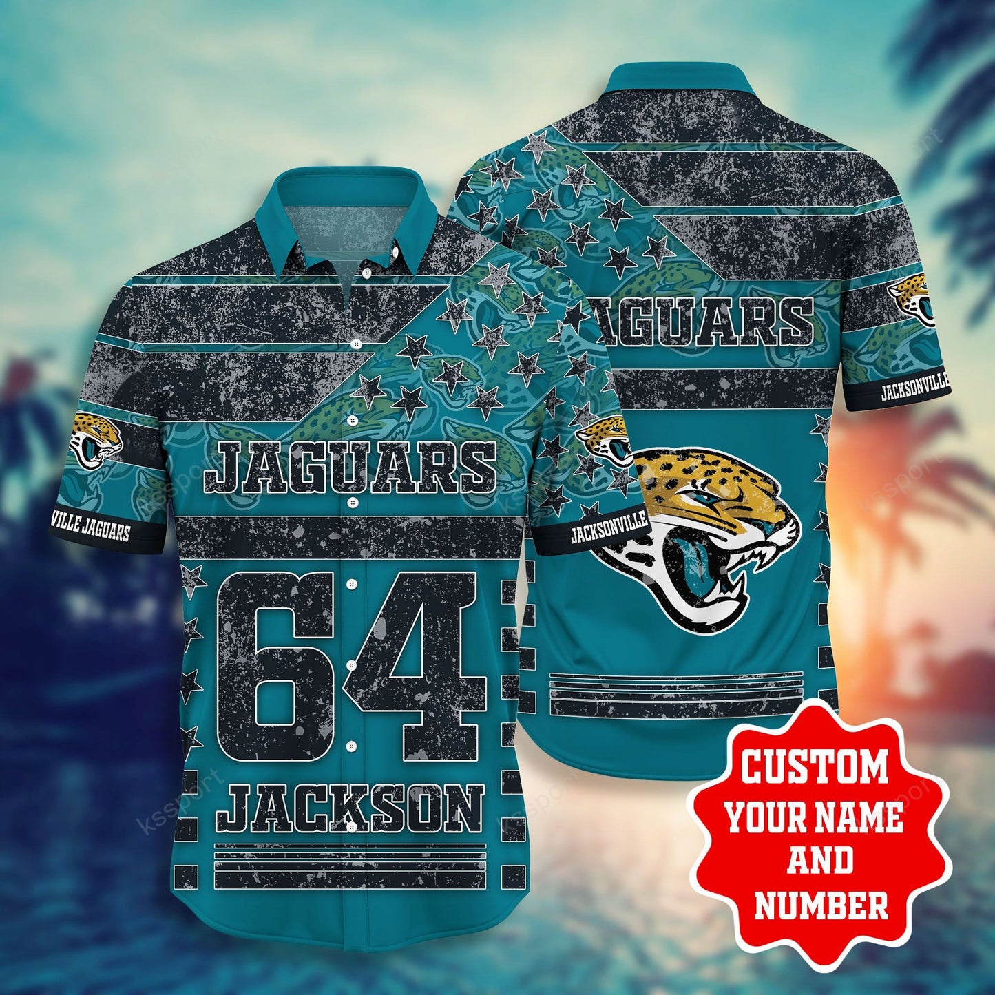 Jacksonville Jaguars Personalized Shirt and Shorts BG233