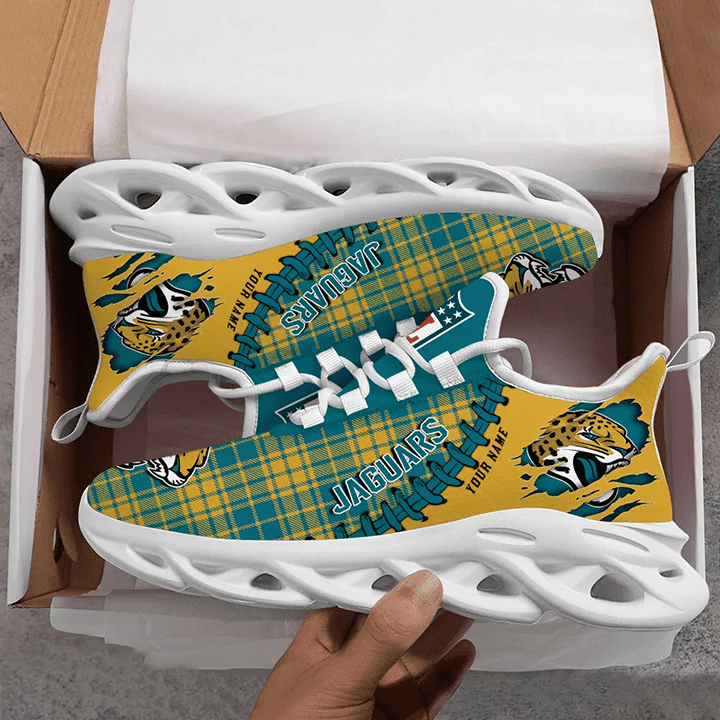 Jacksonville Jaguars Personalized Yezy Running Sneakers SPD289