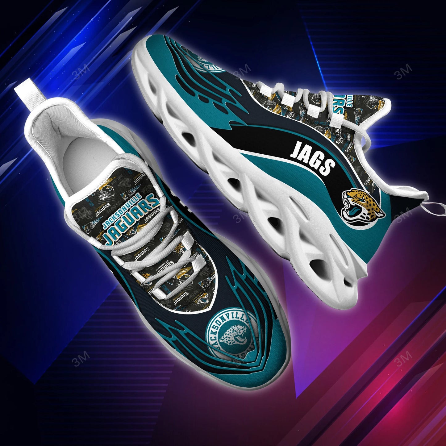Jacksonville Jaguars Yezy Running Sneakers BB188