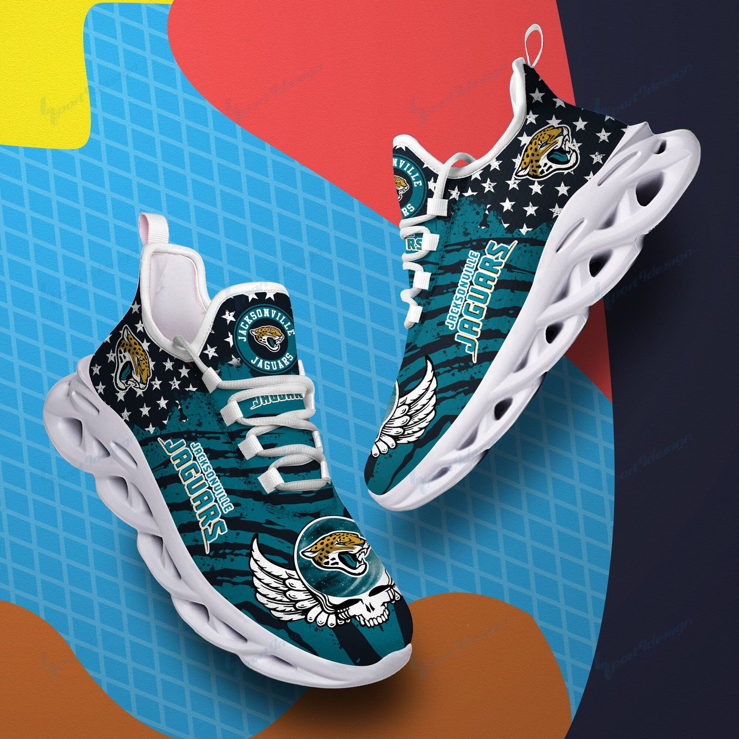 Jacksonville Jaguars Yezy Running Sneakers BB762