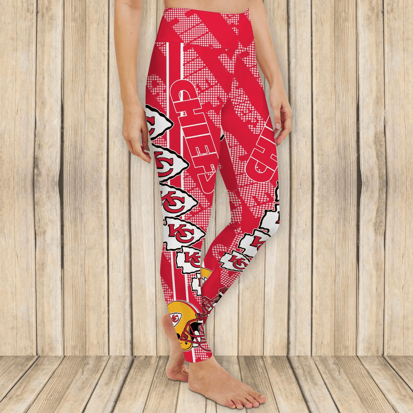 Kansas City Chiefs Leggings And Cross Tank Top BG15