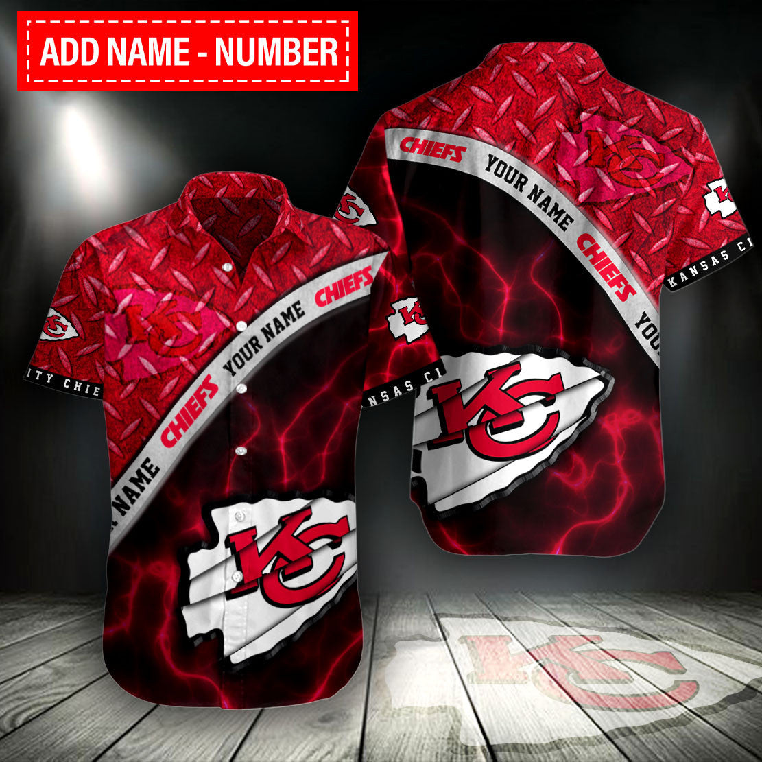Kansas City Chiefs Personalized Button Shirt BG671