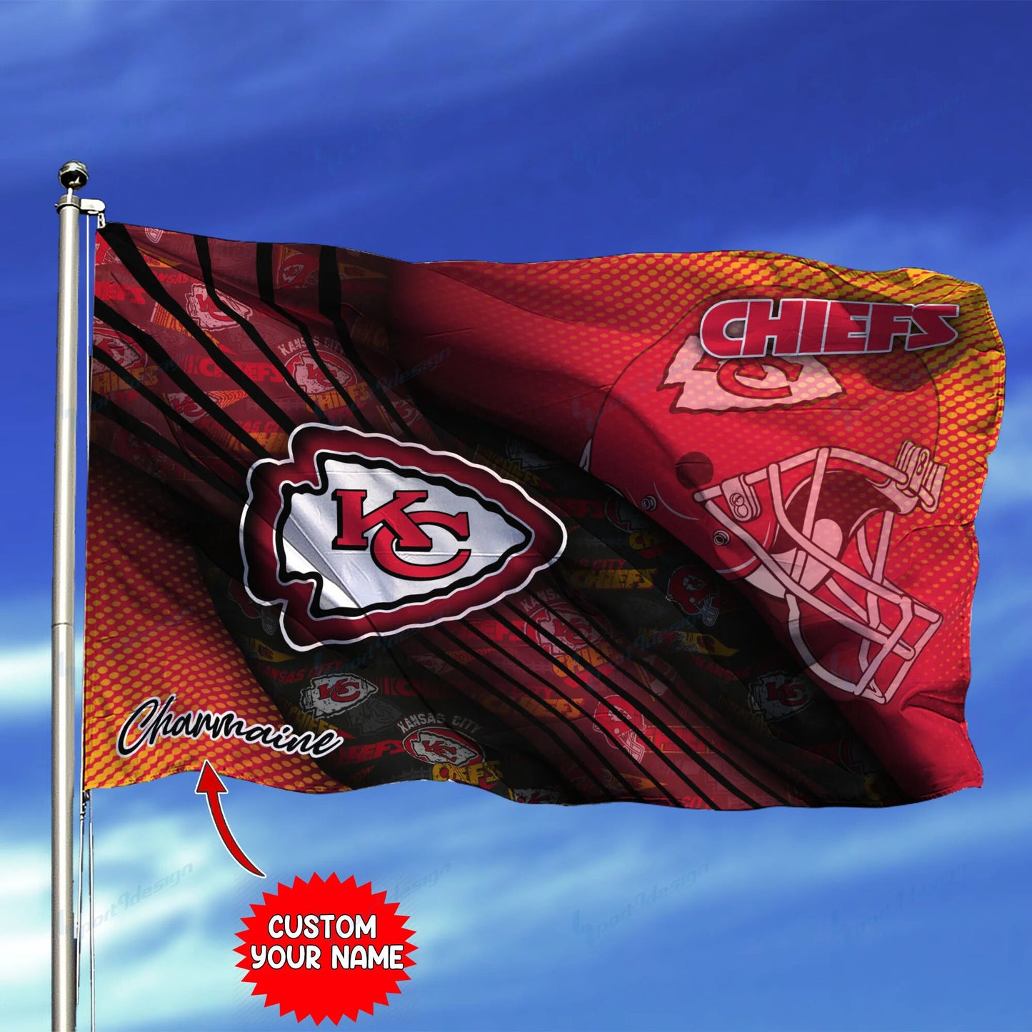 Kansas City Chiefs Personalized Flag 221