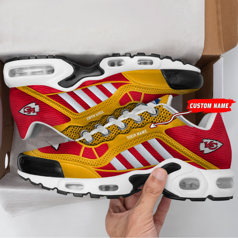 Kansas City Chiefs Personalized Plus T-N Youth Sneakers BG150