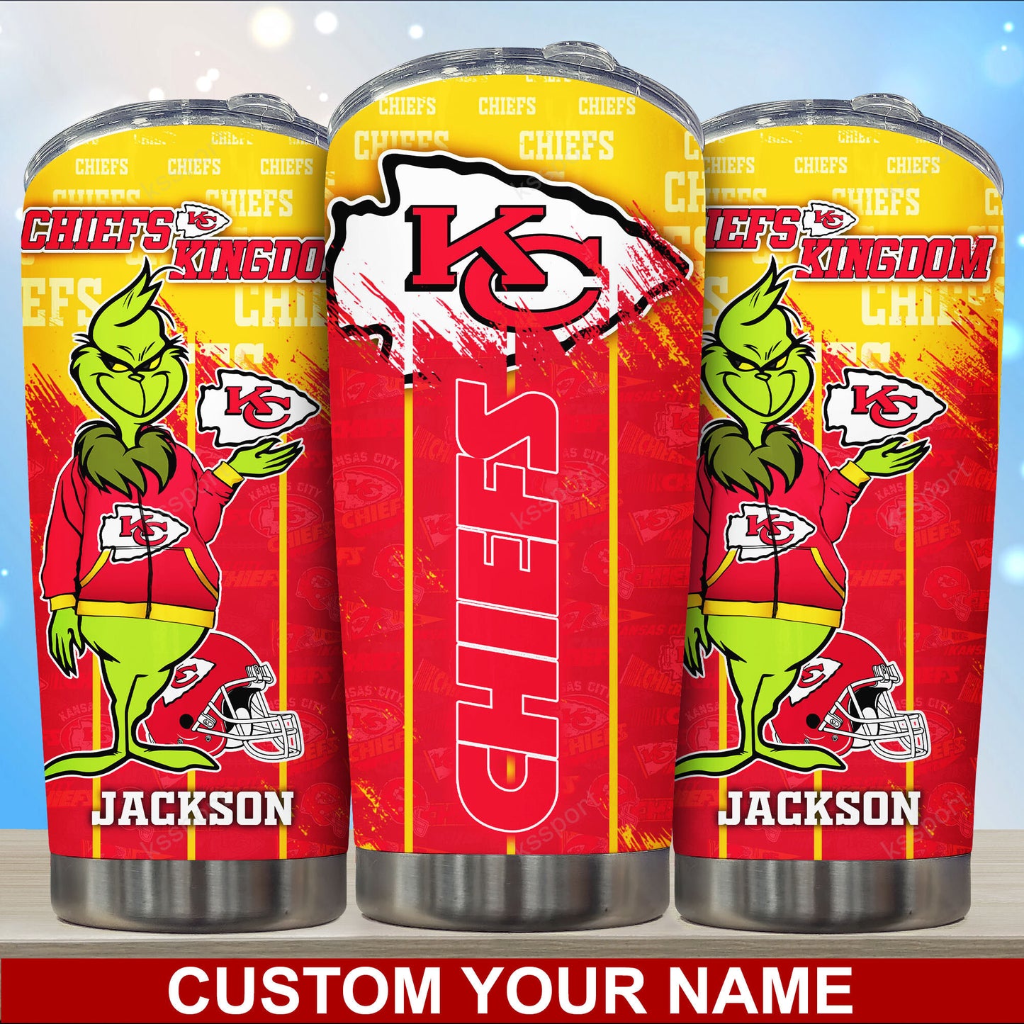 Kansas City Chiefs Personalized Tumbler BG104