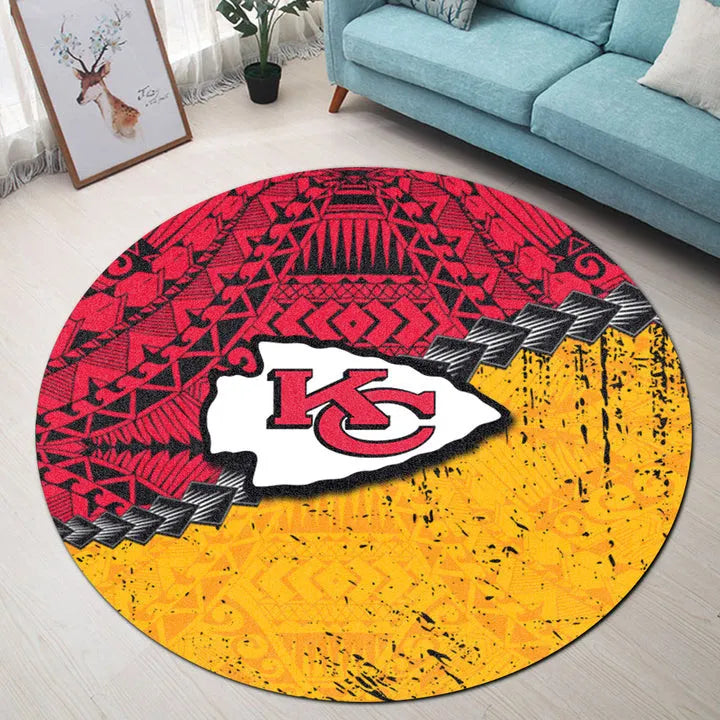 Kansas City Chiefs Round Rug 24