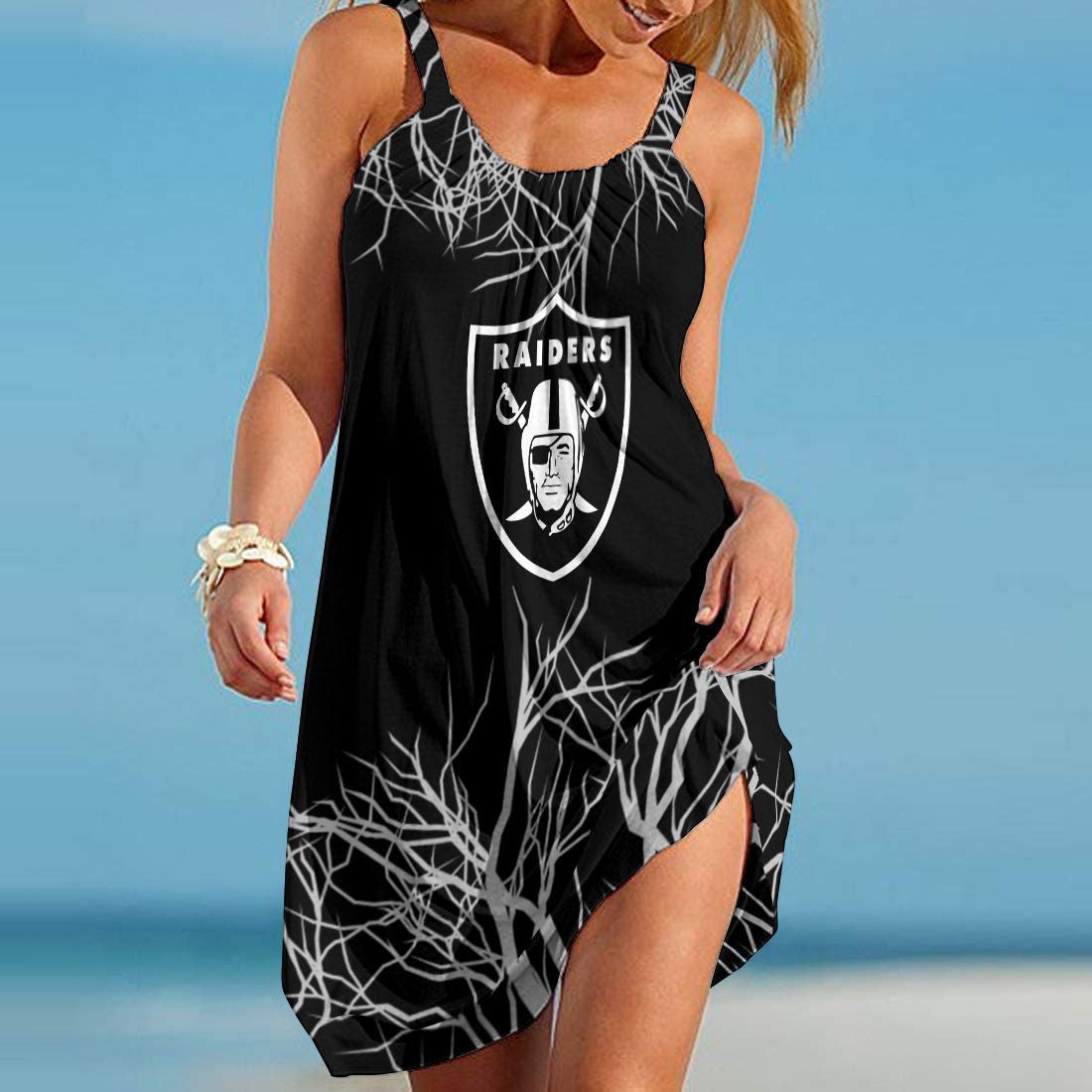 Las Vegas Raiders Beach Dress 106
