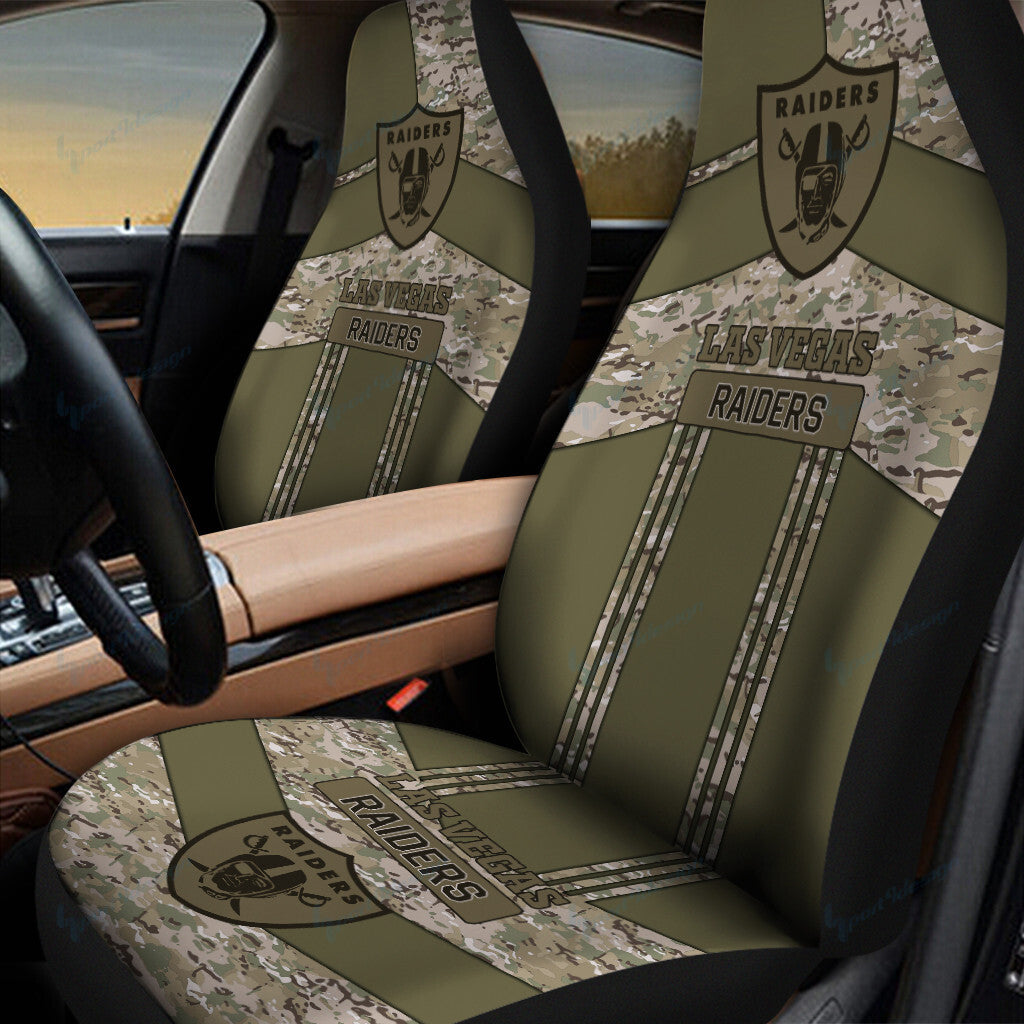 Las Vegas Raiders Car Seat Covers BG84