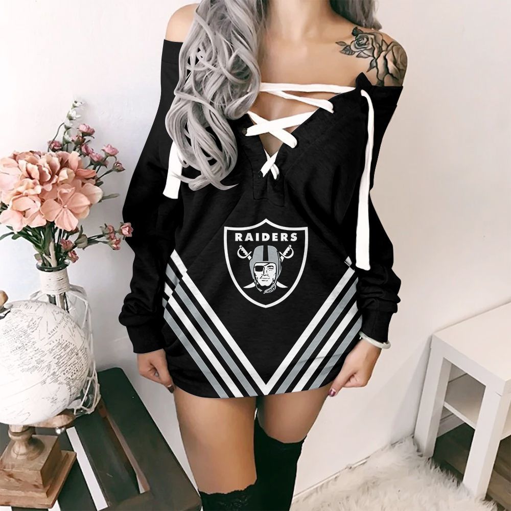 Las Vegas Raiders Lace-Up Sweatshirt 83