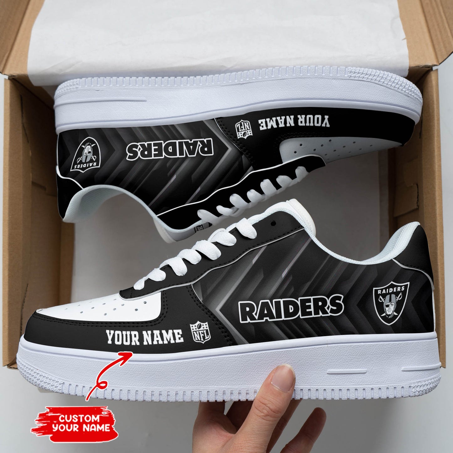 Las Vegas Raiders Personalized AF1 Shoes BG172