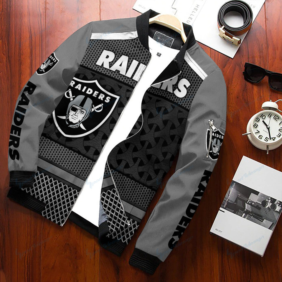 Las Vegas Raiders Personalized Bomber Jacket BG323