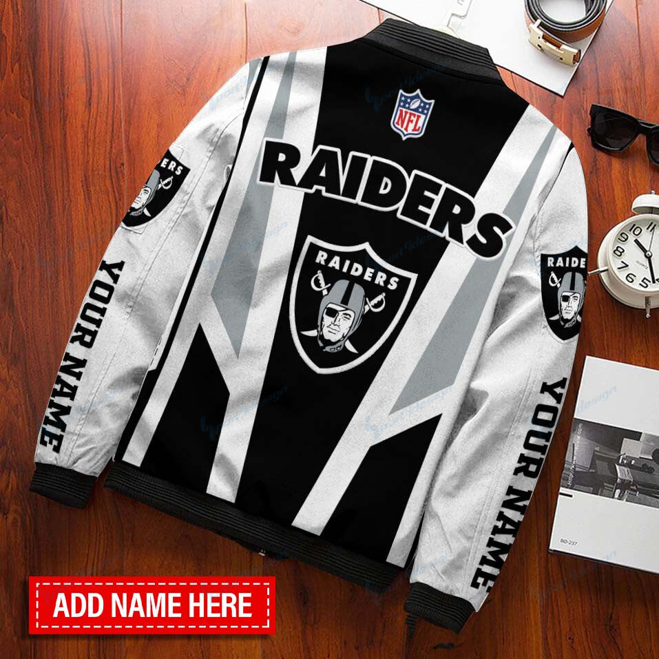 Las Vegas Raiders Personalized Bomber Jacket BG373