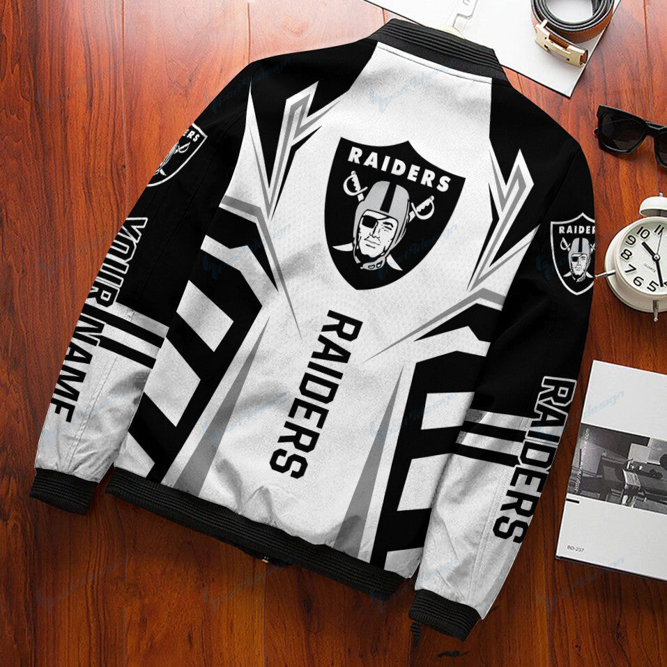 Las Vegas Raiders Personalized Bomber Jacket BG430