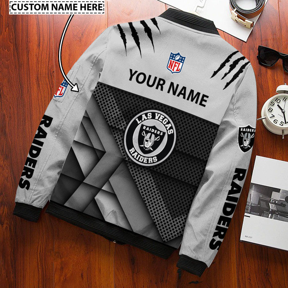 Las Vegas Raiders Personalized Bomber Jacket BG521