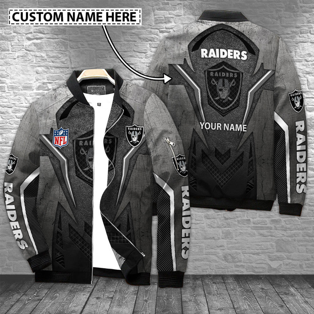 Las Vegas Raiders Personalized Bomber Jacket BG661