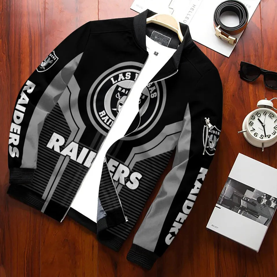 Las Vegas Raiders Personalized Bomber Jacket BG745