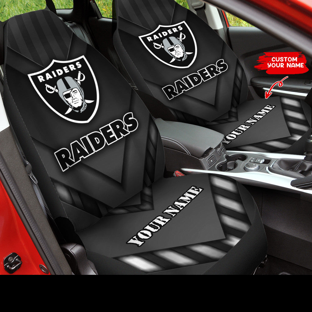 Las Vegas Raiders Personalized Car Seat Covers BG391