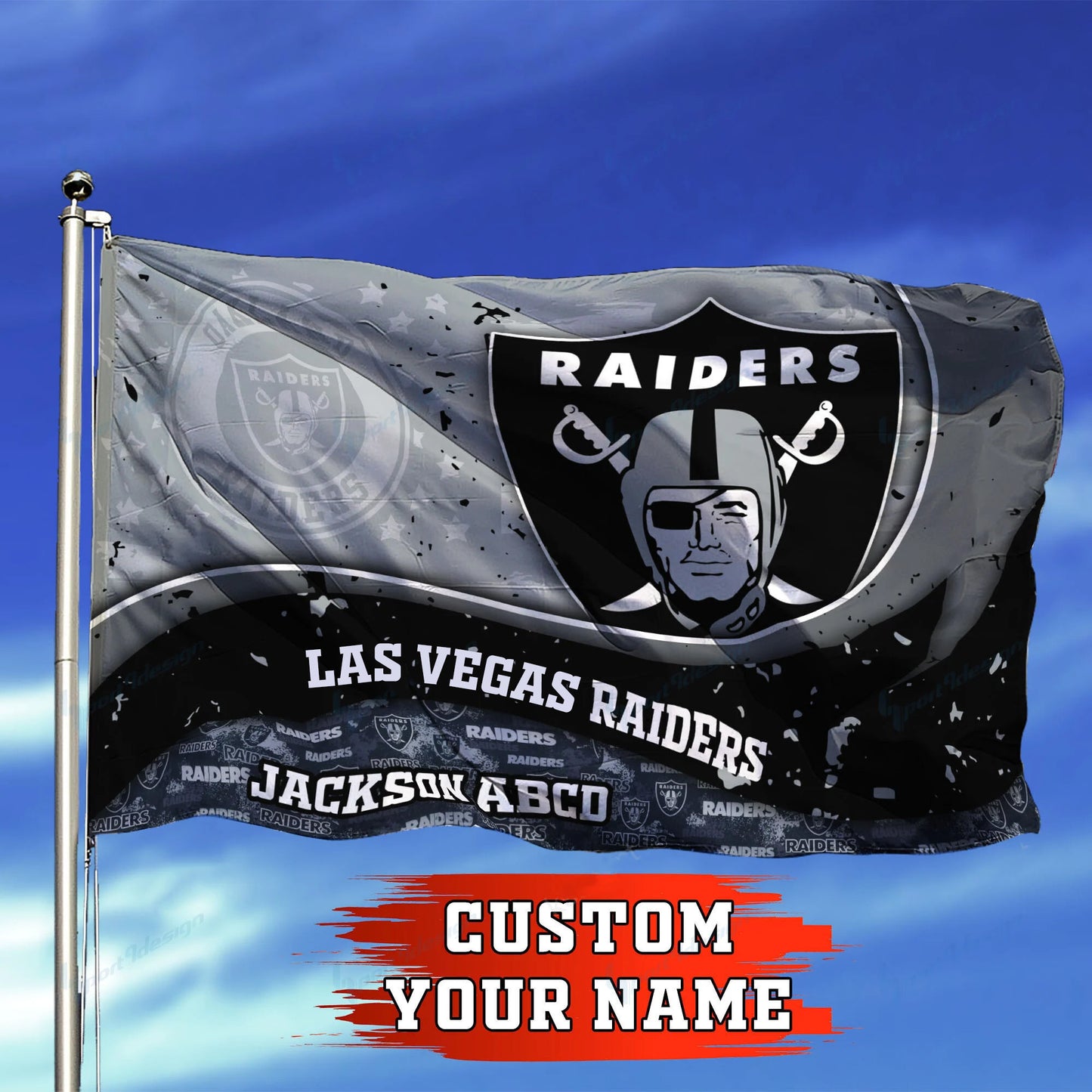 Las Vegas Raiders Personalized Flag 328