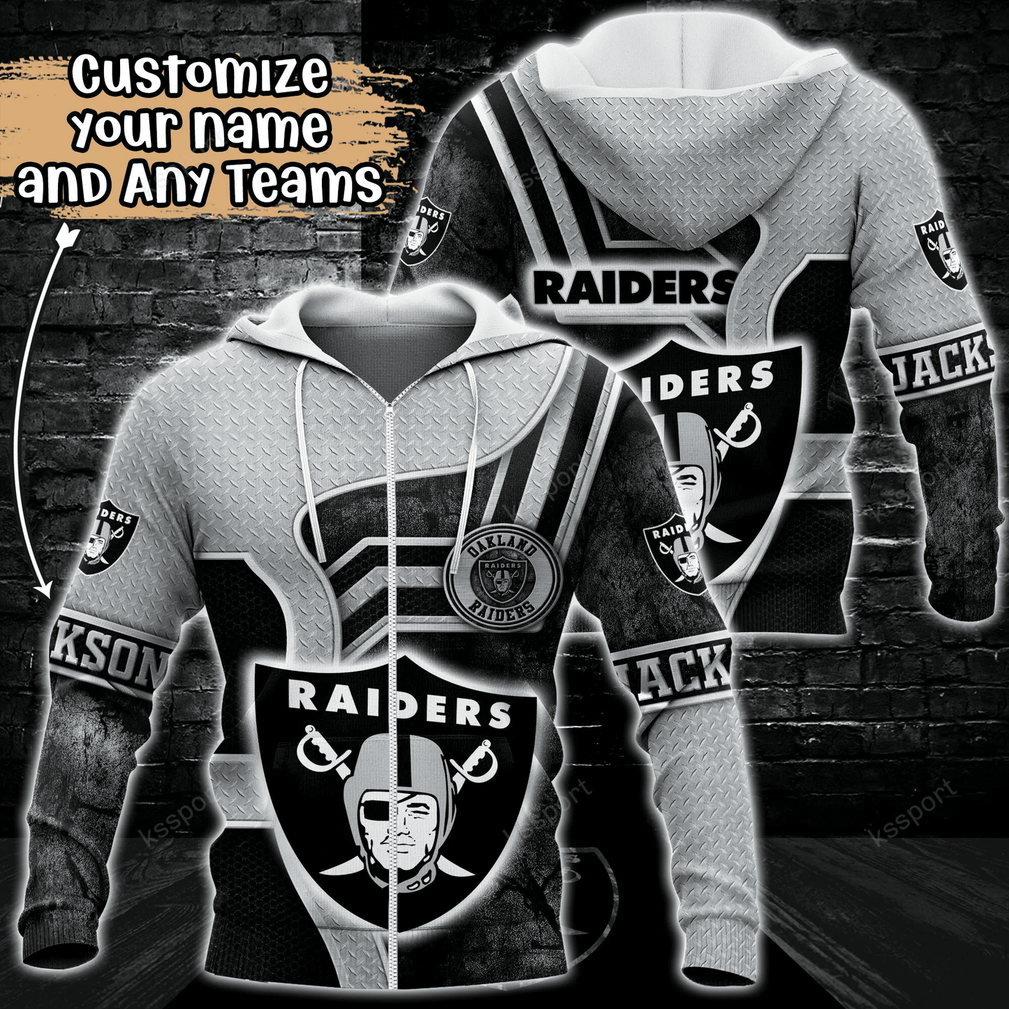 Las Vegas Raiders Personalized Hoodie BG900