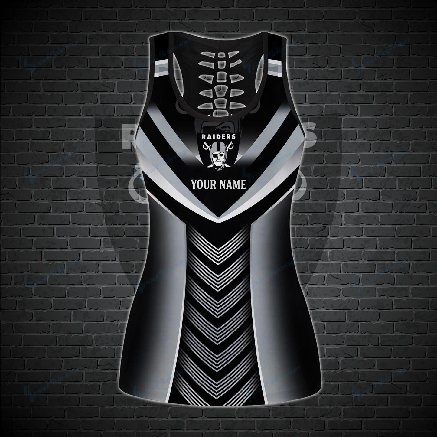 Las Vegas Raiders Personalized Leggings And Tank Top BG16