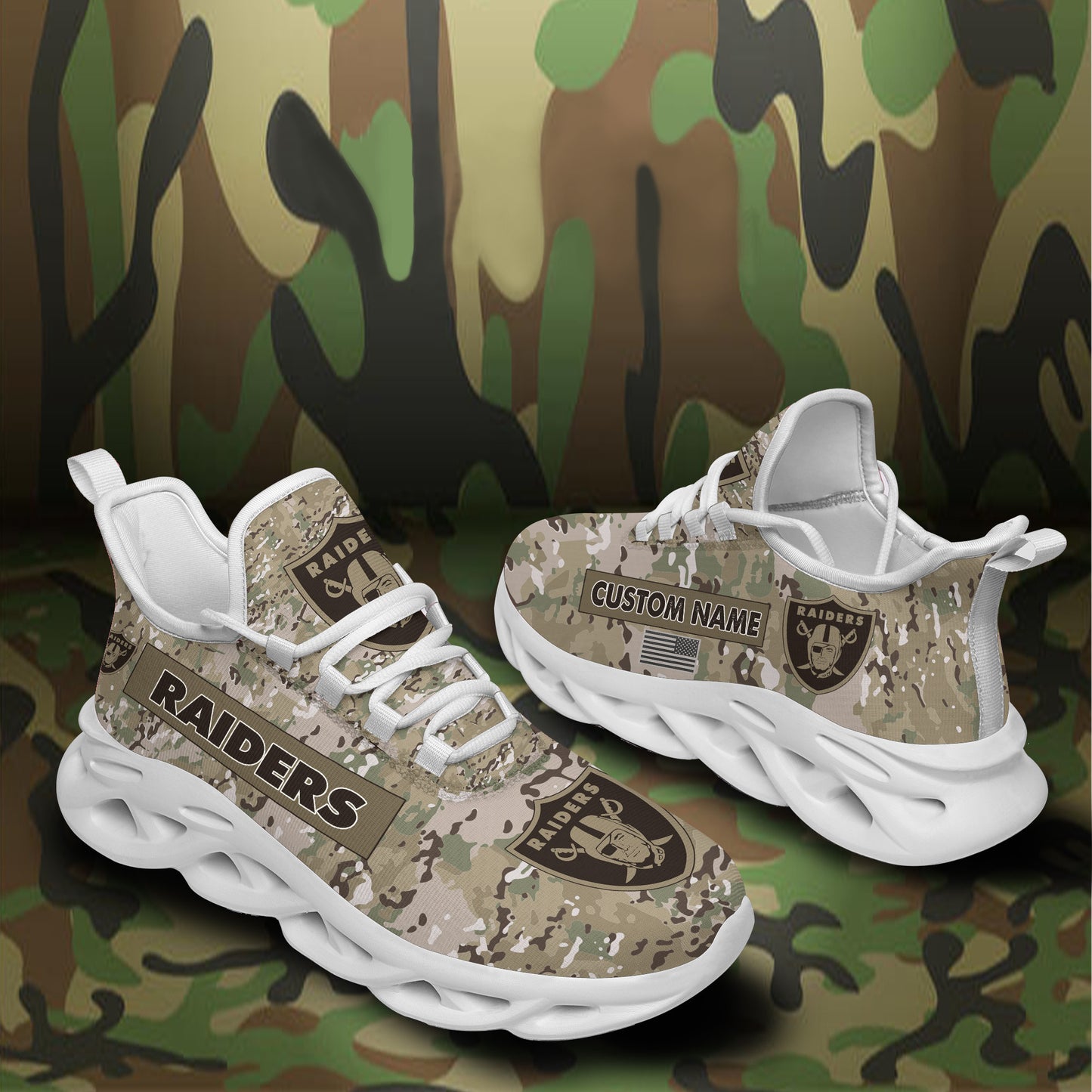 Las Vegas Raiders Personalized Yezy Running Sneakers 919