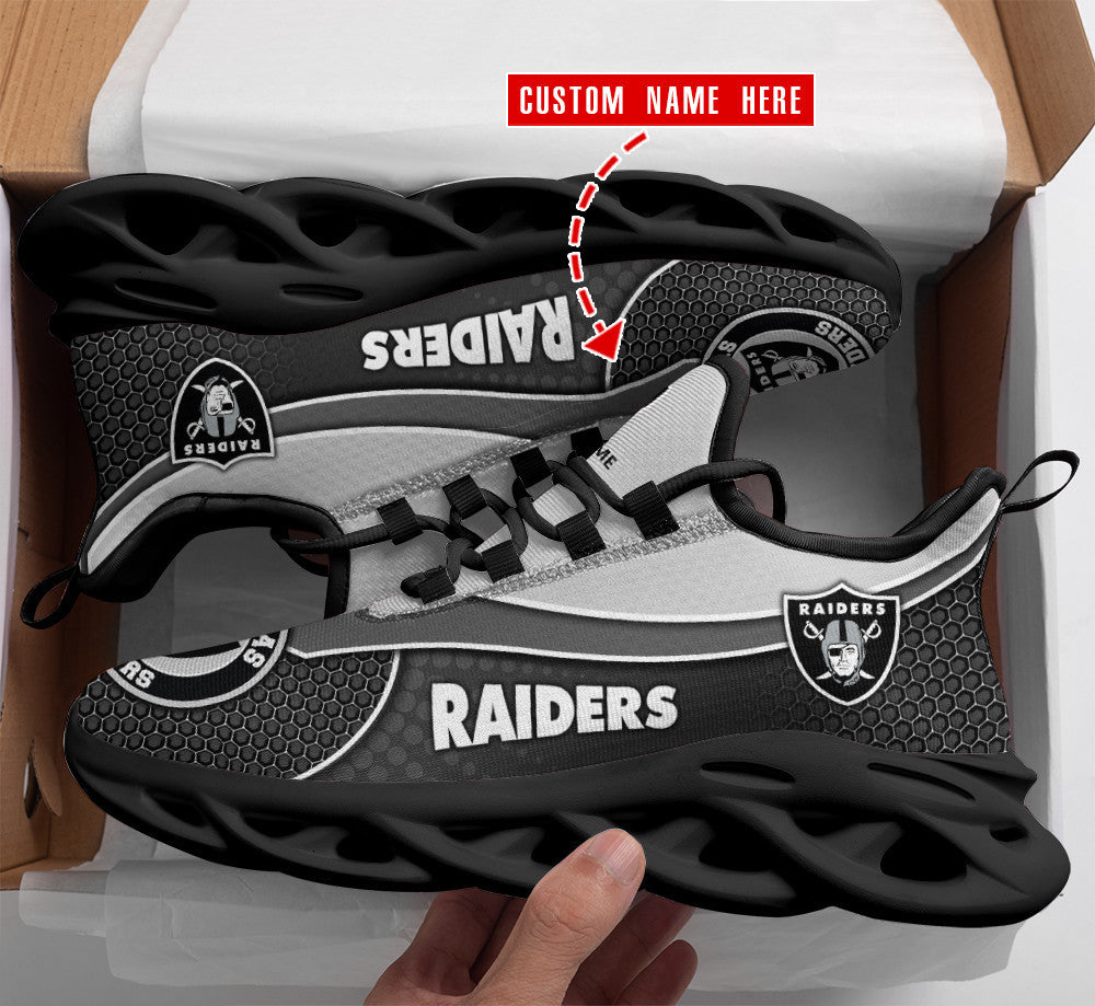 Las Vegas Raiders Personalized Yezy Running Sneakers BB313