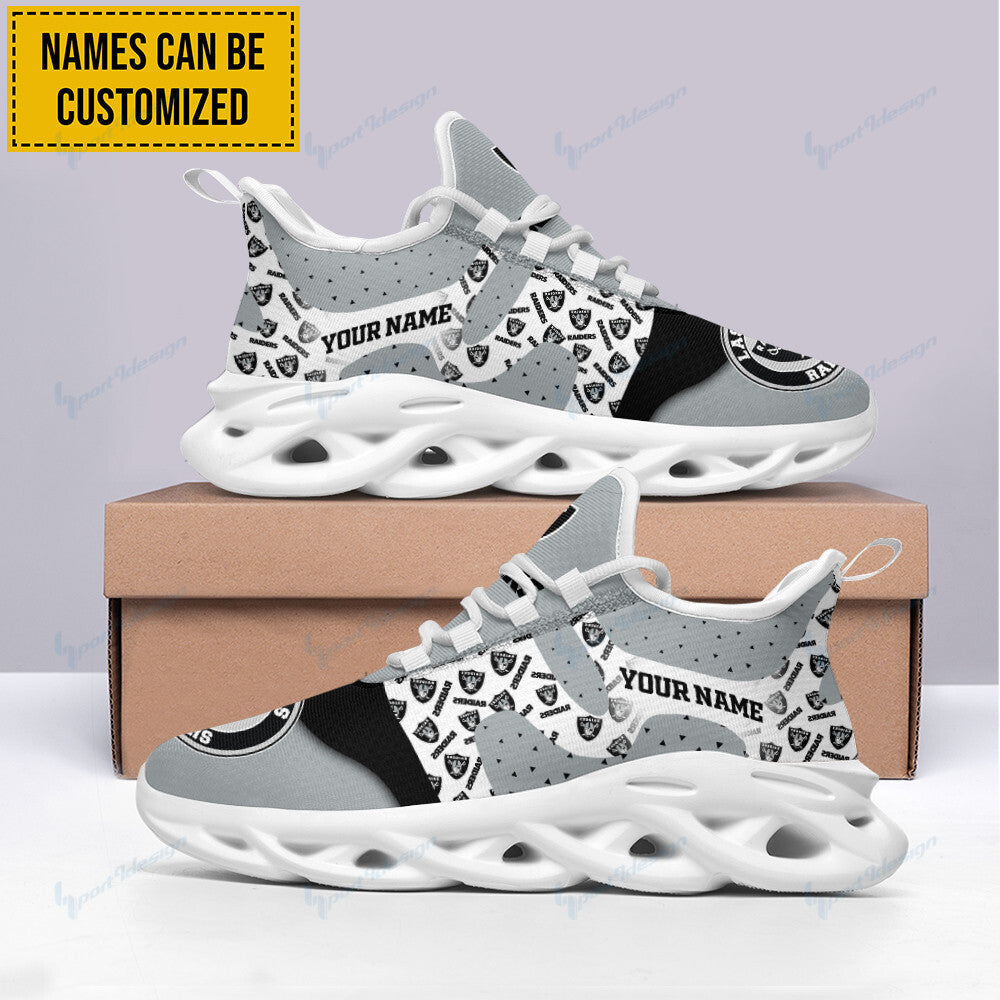 Las Vegas Raiders Personalized Yezy Running Sneakers BB819