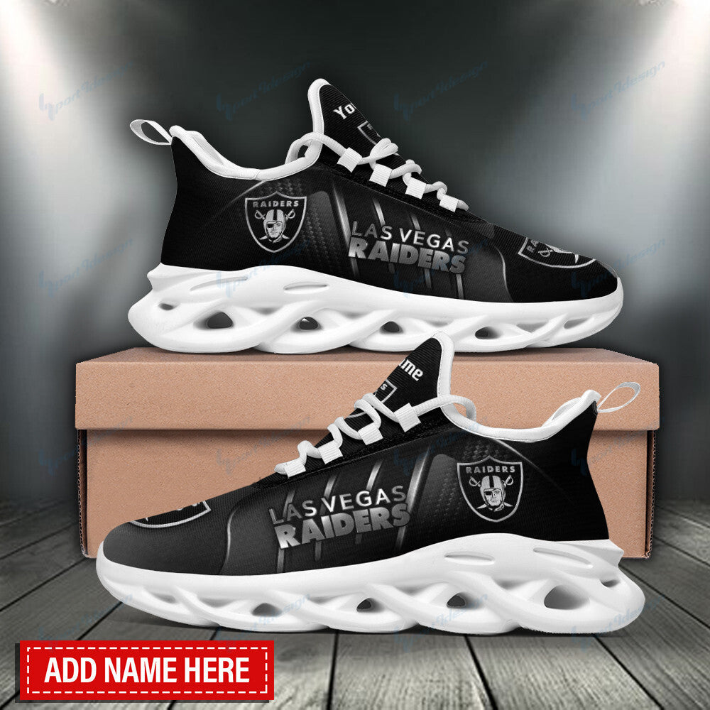 Las Vegas Raiders Personalized Yezy Running Sneakers BB853