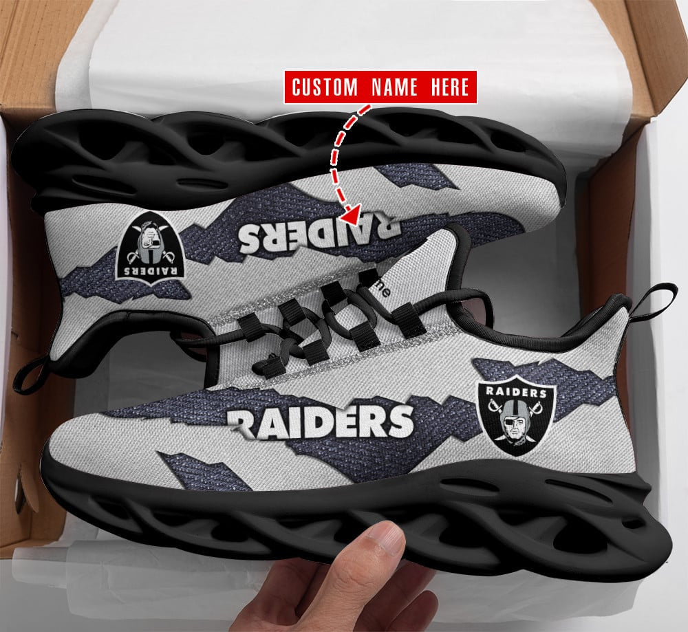 Las Vegas Raiders Personalized Yezy Running Sneakers SPD500
