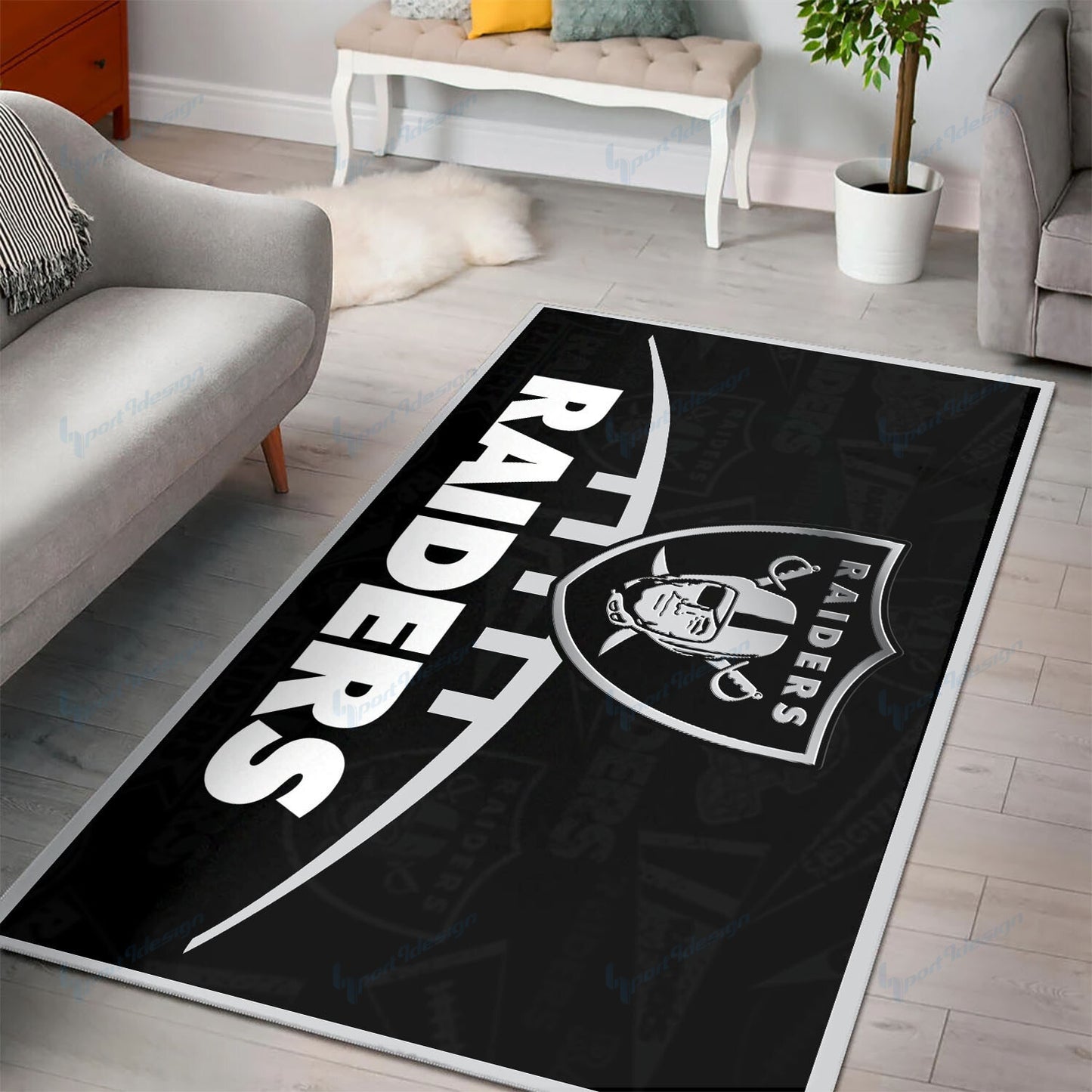 Las Vegas Raiders Premium Rectangle Rug 7