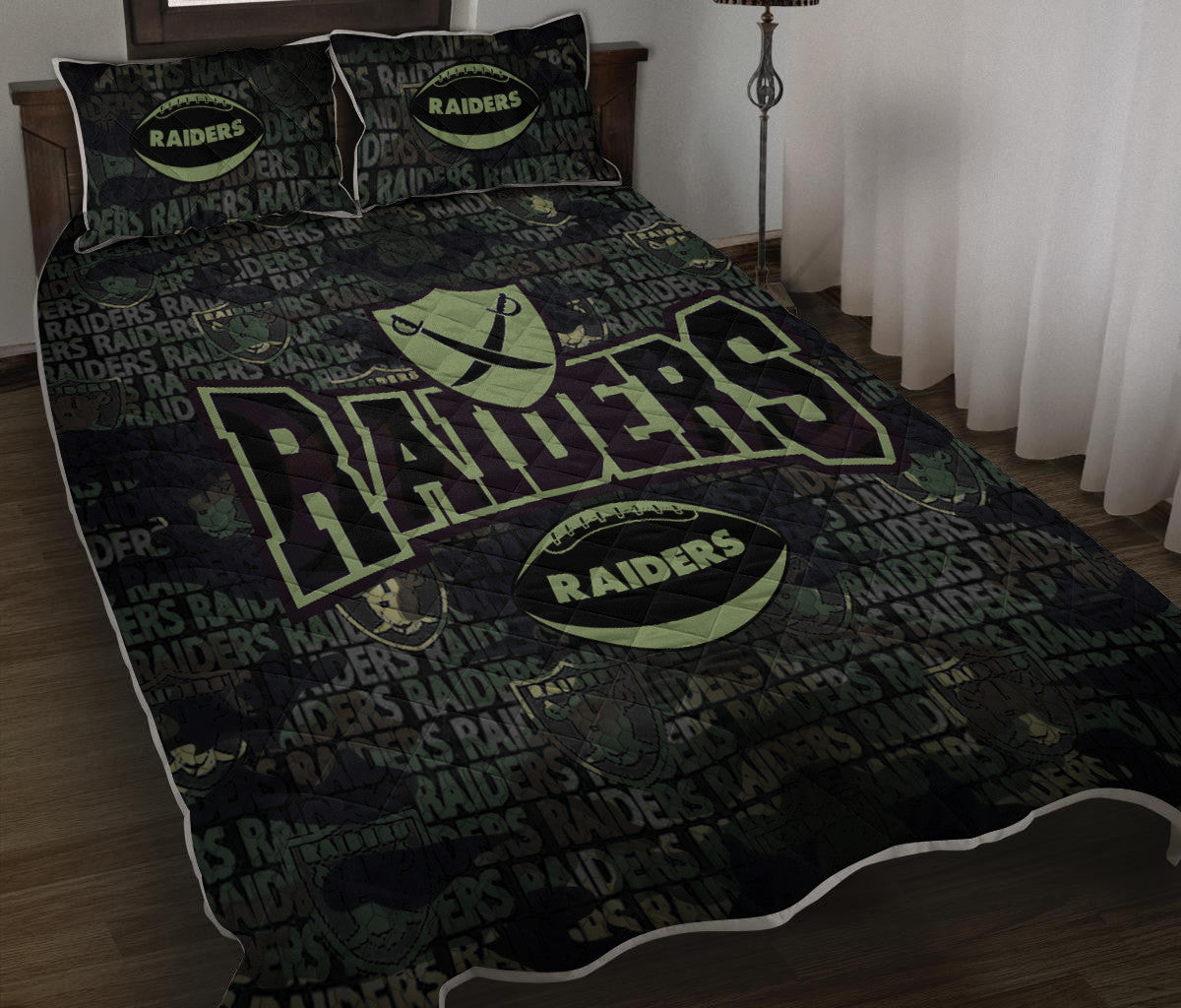 Las Vegas Raiders Quilt Set BG58