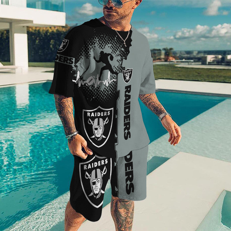 Las Vegas Raiders T-shirt and Shorts BG29