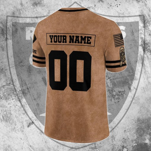 Las Vegas Raiders Personalized V-neck Football Jersey Sport Gifts For Fan AZCVFJ081